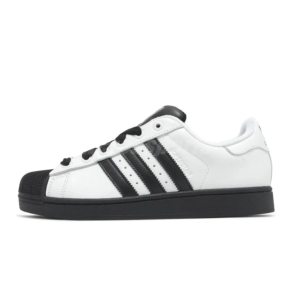 Mens Size 11.5 adidas Originals Superstar II White Black Casual Shoes JI0124 NEW
